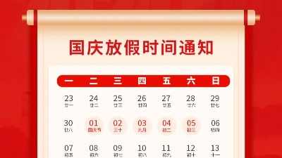 盛世華誕，喜迎國慶，靈科超聲波2024年國慶<i style='color:red'>放假</i>通知